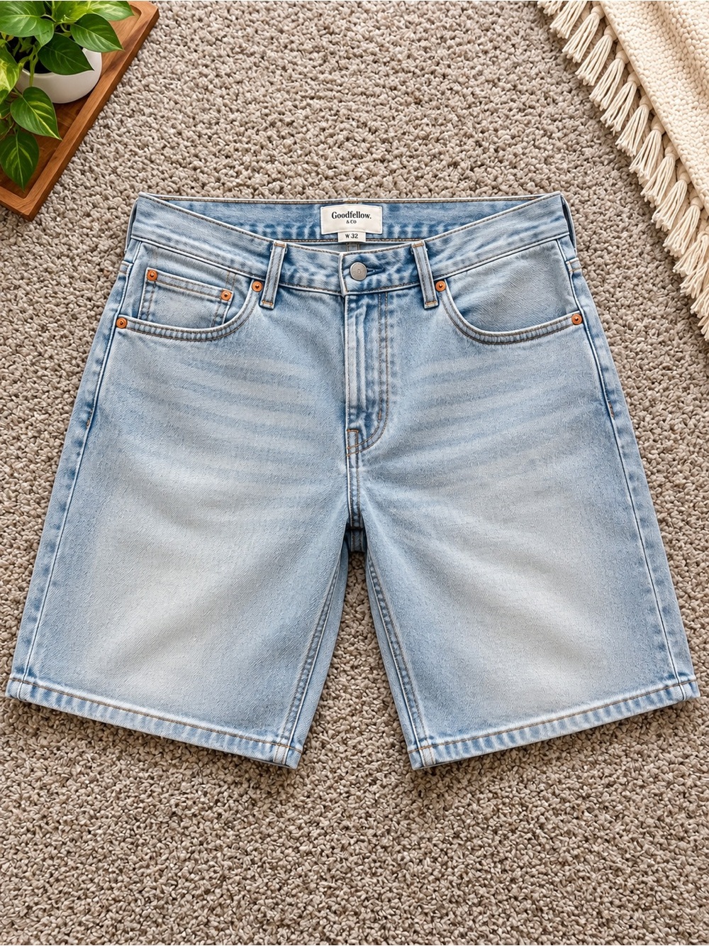 Levi's Light Wash Denim Jean Shorts